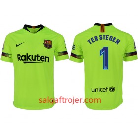 FC Barcelona Fodboldtrøjer TER STEGEN 1 Udebanesæt 2018/19 Kort ærmer